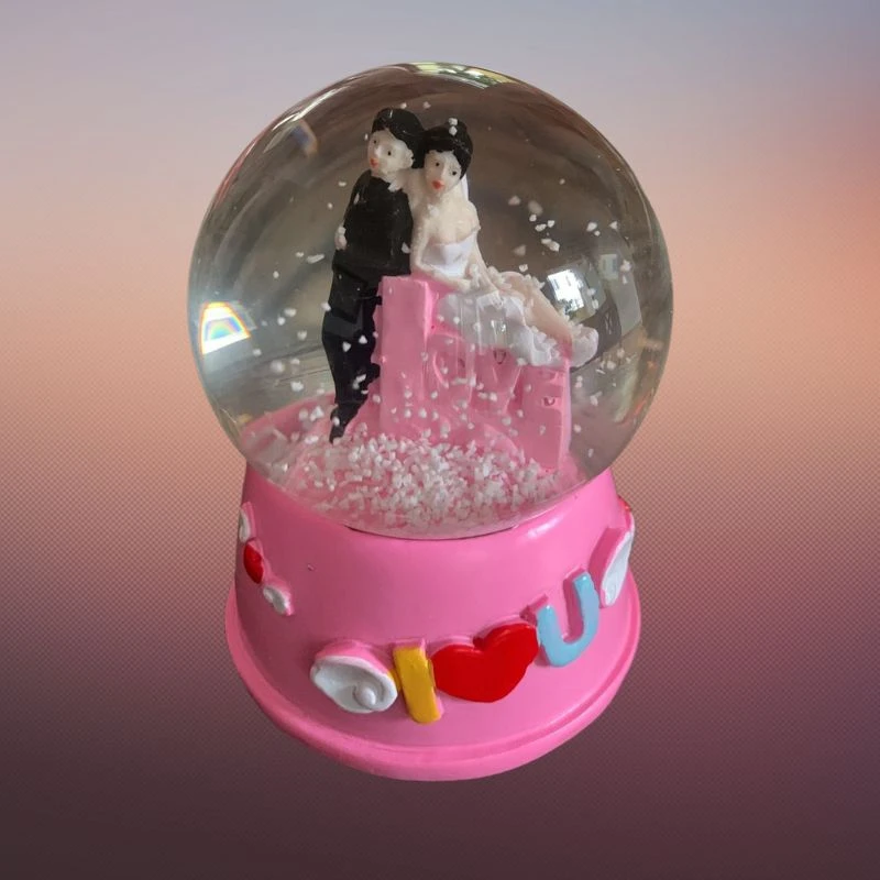 Snow Globe - Pink Base - 5534E-B