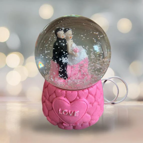 Snow Globe - Pink Base - 5534C-B