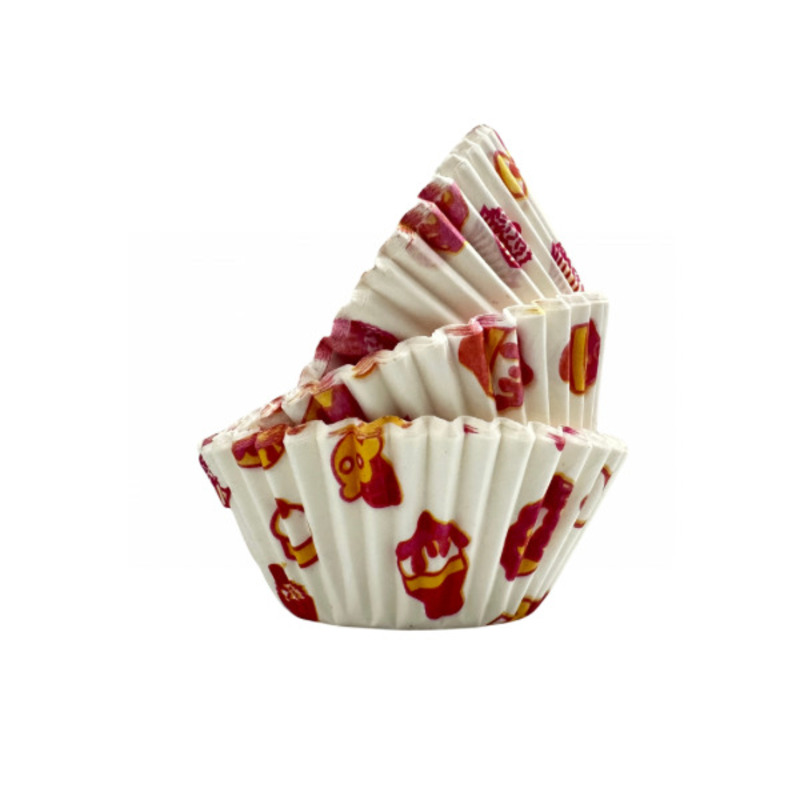 Cup Cake Liners 11 cm Base 4.4 cm - Printed 1 - 25 Pcs