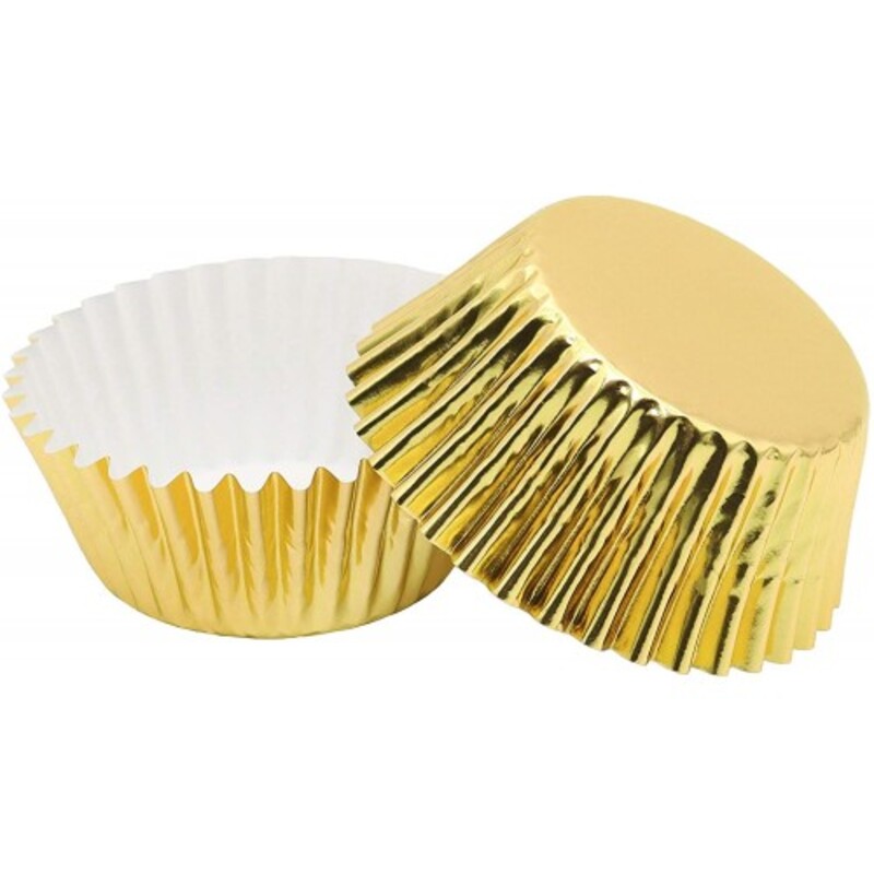 Cup Cake Liners 11 cm Base 4.4 cm - Gold 25 Pcs