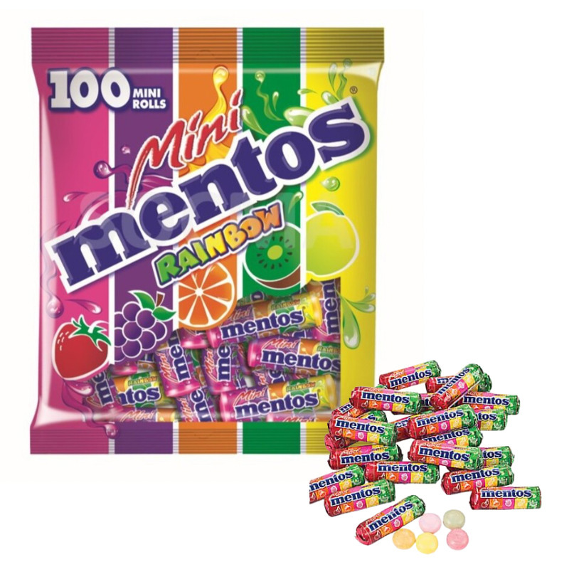 Mentos Rainbow Mini Rolls