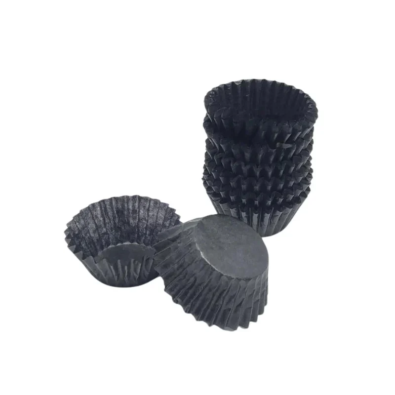 Cup Cake Liners 9 cm Base 4 cm – Black 25 Pcs