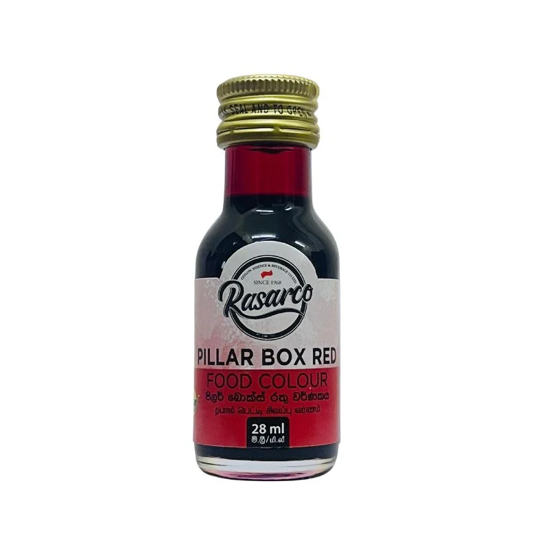 Rasarco Pillar Box Red Colouring - 28ml