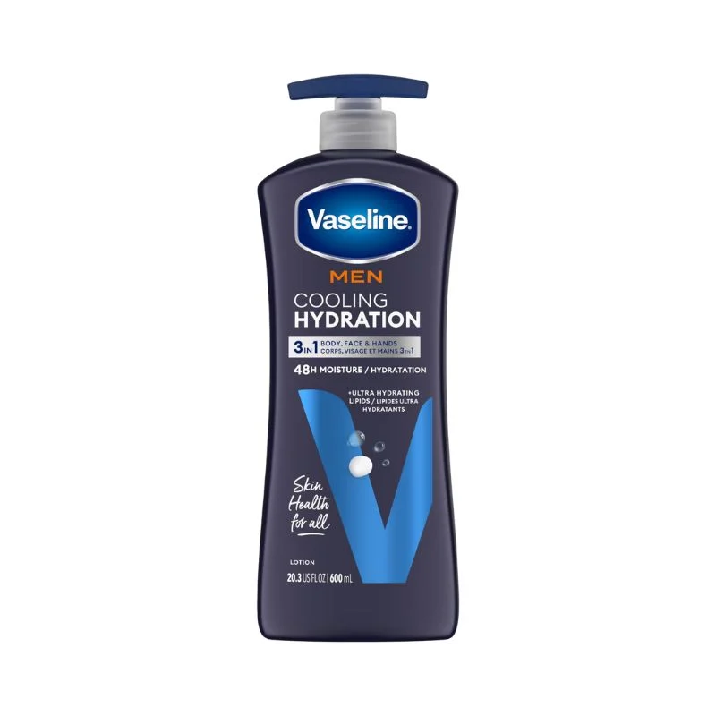 Vaseline Men 3-in-1 Cooling Hydration Lotion 600ml - SKU 2751